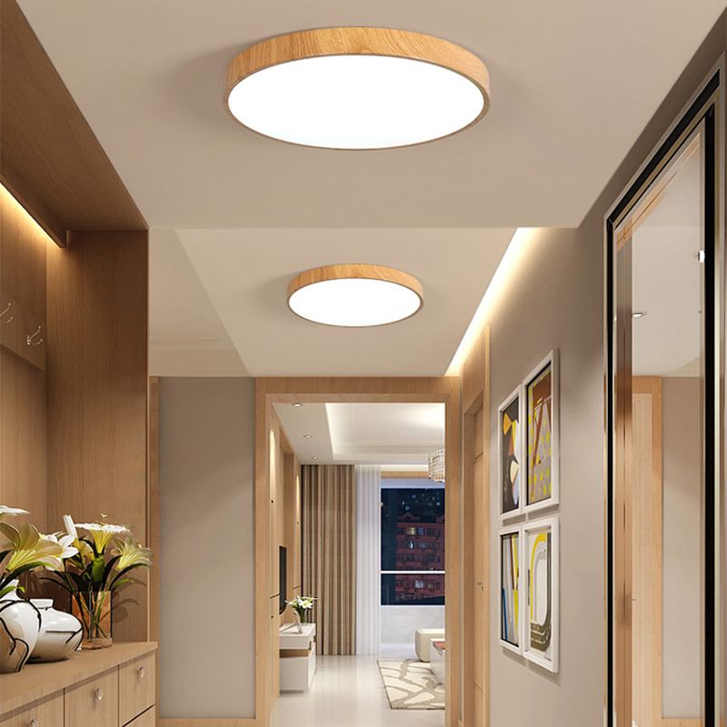1 Light Geometric Flush Mount Fixture Modern Metal Flush Light for Living Room