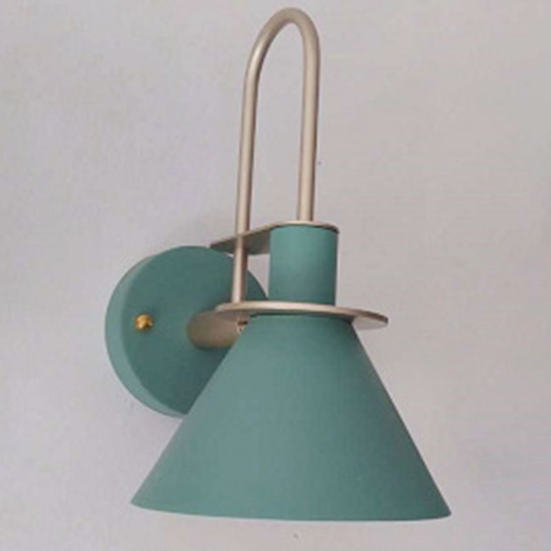 Flared Wall Sconce Lighting Modern Style Metal 1 Head Wall Mounted Light Fixture