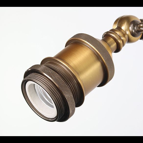 Amerikanischer Vintage -Stil Wandbeleuchtung Metall Armglas Schattenleuchte für daneben