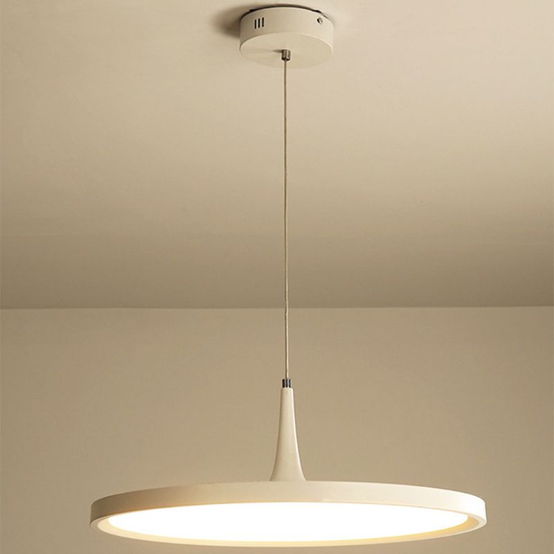 Lámpara de suspensión LED redonda de luz acrílica ultrafina para el cargo