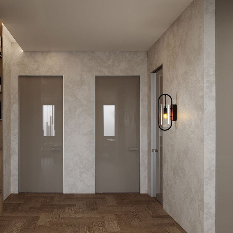 Moderne Stilzylinderformwandlampe Glas 1 Lichtwandbeleuchtung