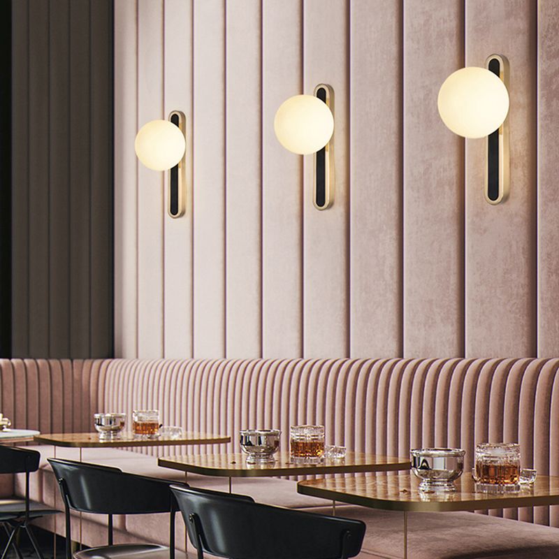 1 lampe à balle à balle en verre clair