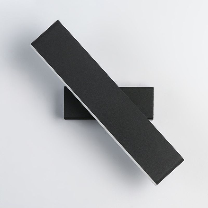 Lampe murale à LED à la mode moderne laquée en aluminium rotatif en aluminium Lumière murale avec une teinte acrylique