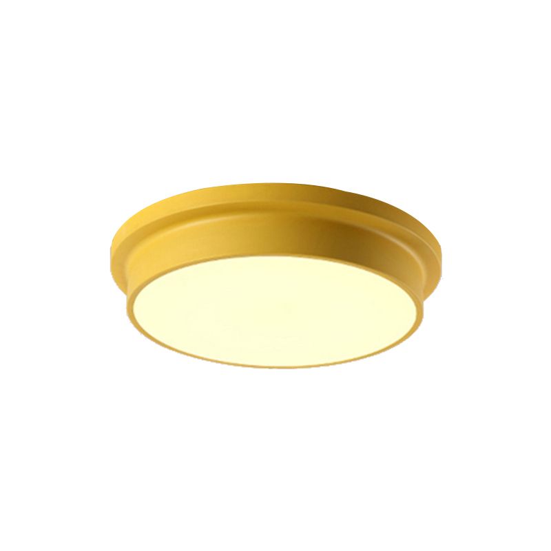 Nordic Macaron Farbige Decke Licht Runde Form Acryl Flushmount Light for Child Bedroom