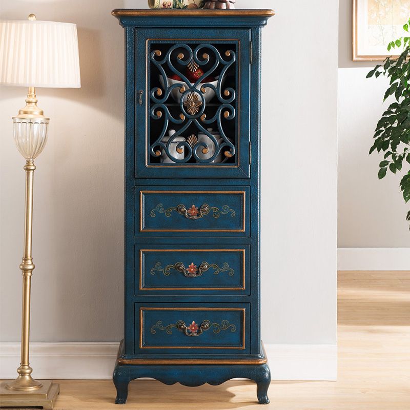Modern Rectangle Chest Wood Bracket Legs Side Cabinet With Doors