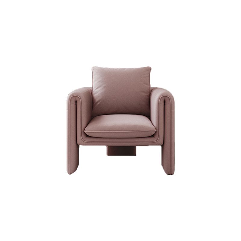 Contemporary 29.5" Wide Solid Color Pillow Back Sponge Arm Chair