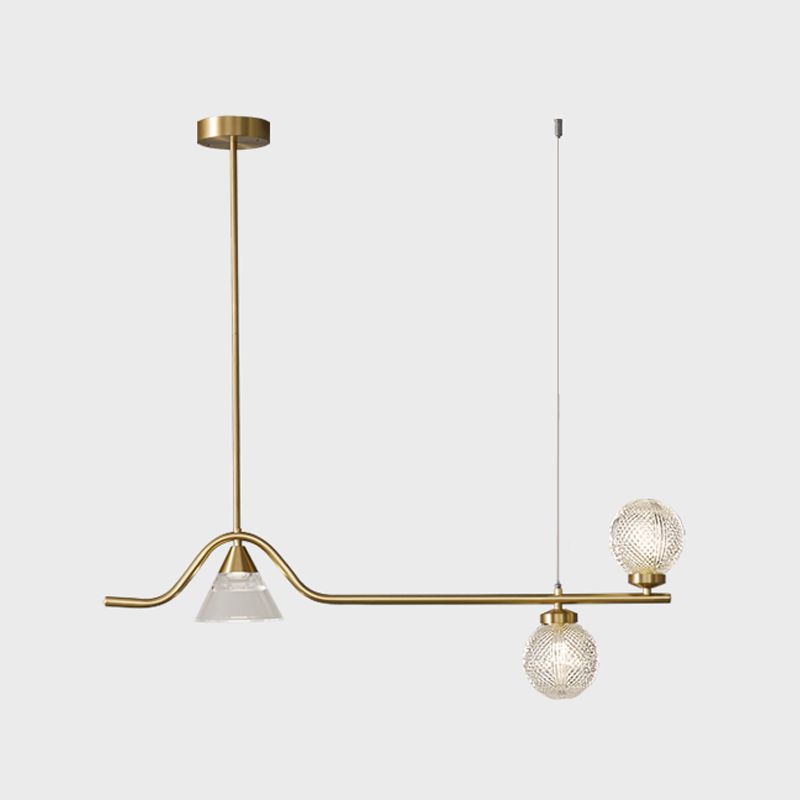 Contemporáneos de lámparas de la isla Sphere Sphere Island Lights para cocina