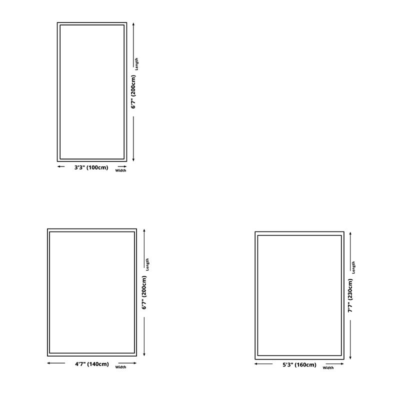 Grey Solid Color Area Rug Modern Polyester Area Carpet Easy Care Rug for Living Room