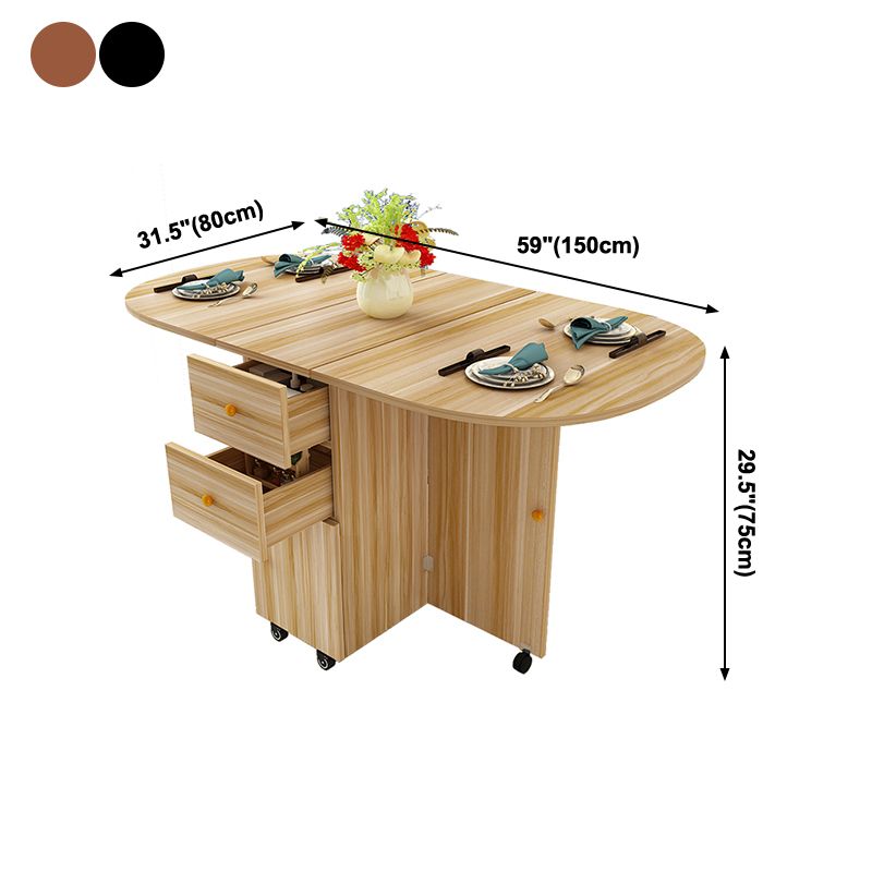 Mesa interior moderna de mediados de siglo de madera, mesa superior de madera fabricada para comedor