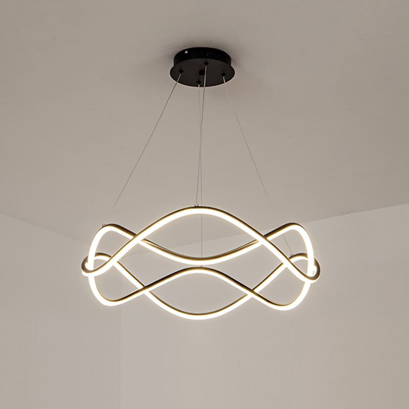 Araña colgante de metal estilo moderno 1 lámpara de lámpara de luz iluminación