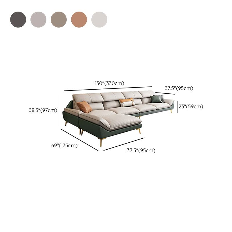 Modern Faux Leather Living Room Pillow Top Arm Cushions Seating