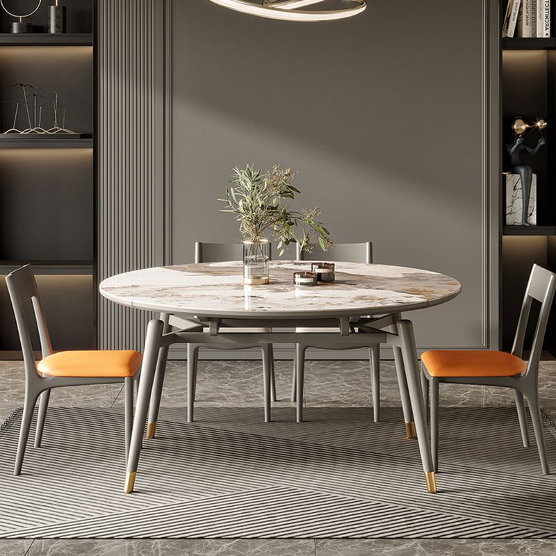 Contemporary Stone Dining Set 1/2/5/7 Pieces Dining Furniture for Home