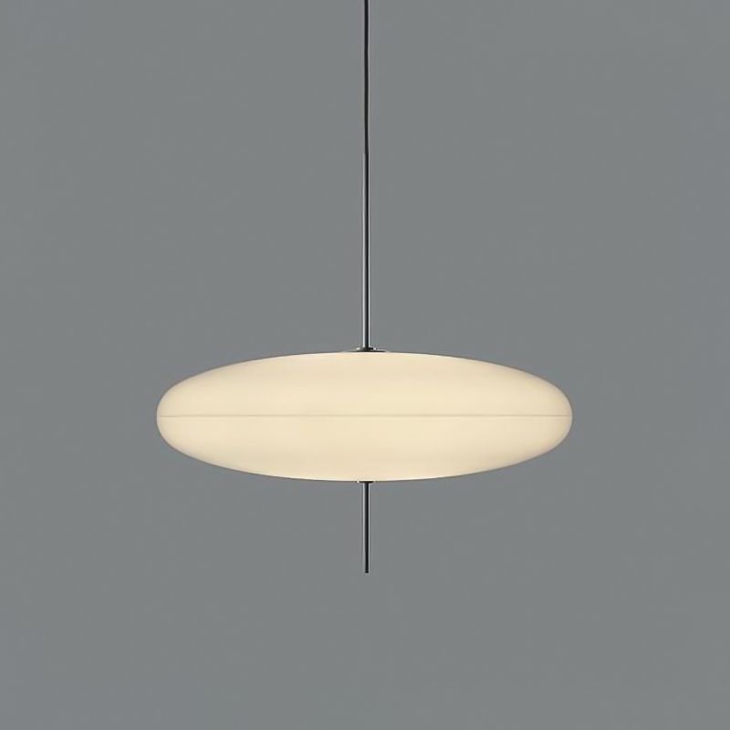 Modernism Circular Ceiling Pendant White Glass 1 Bulb Dining Room Hanging Light Kit