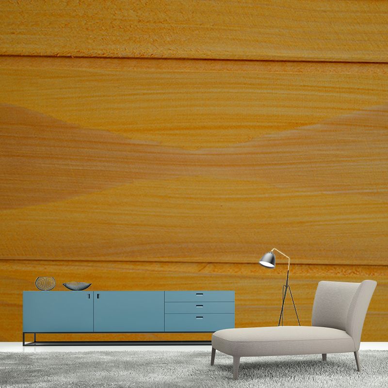 Simple Wood Grain Wall Mural for Sitting Room Removable Wall Decals, Personalized Size