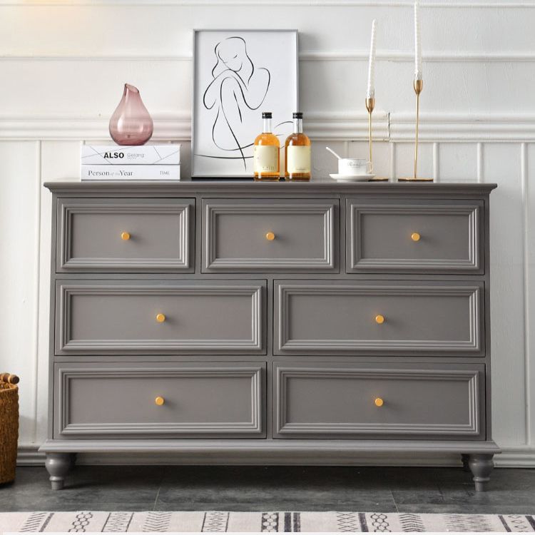 Contemporary 13.7" Wide Storage Chest 6 Soft-Close Drawers Chest