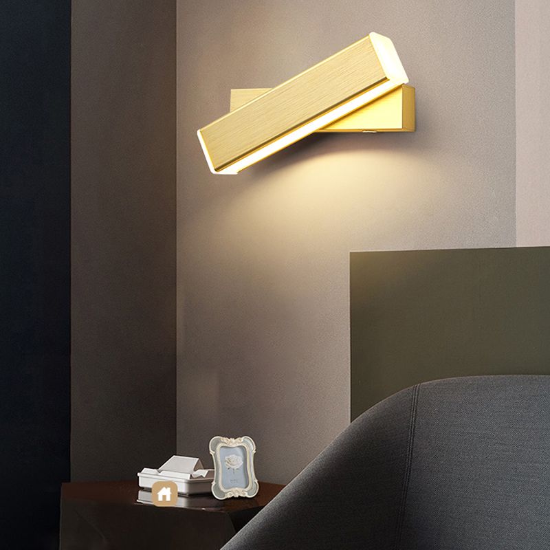 Luz de pared de pared giratoria interior nórdica lámpara de montaje de pared LED de estilo simple