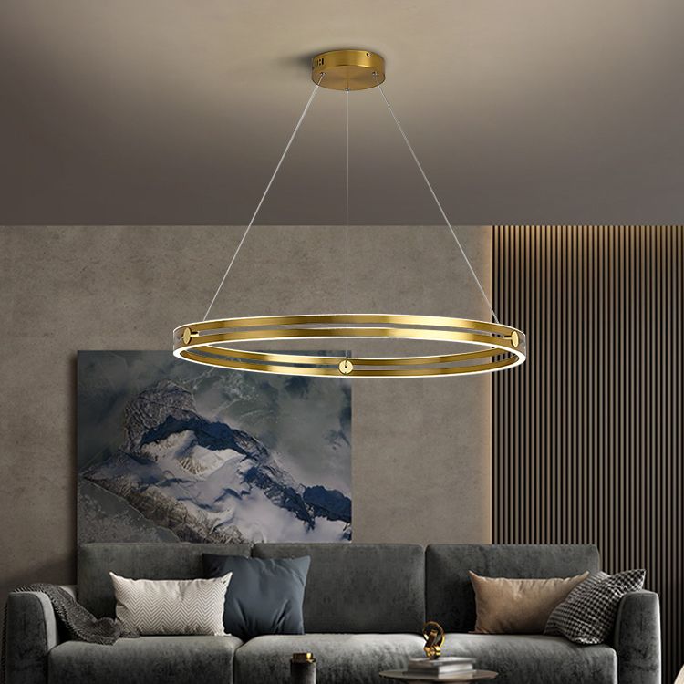 Modern Minimalism LED Pendant Light Silicone Linear Chandelier for Living Room