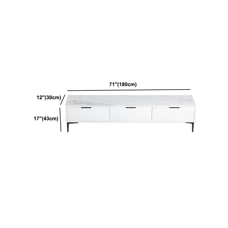 Modern Enclosed TV Storage Home Rectangle TV Cabinet with Splayed Legs