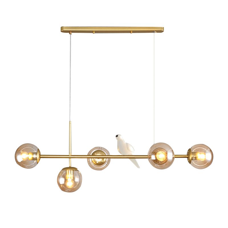 Modern Minimalist Island Light Glass Hanging Light for Dining Room