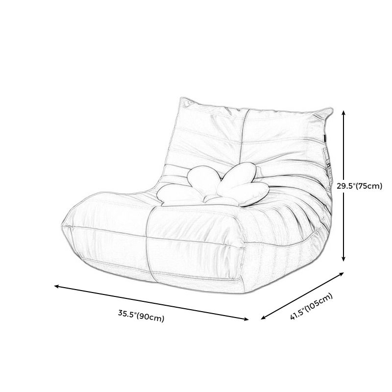 Upholstered Armless Chair Scandinavian Biscuit Back Accent Chair