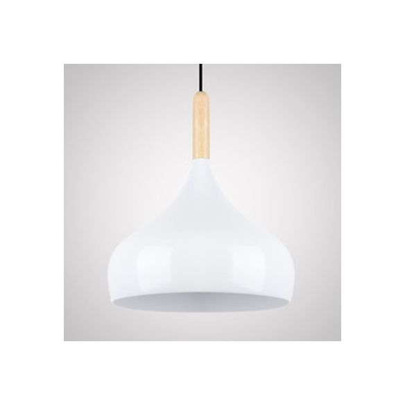 Aluminum Onion Shade Suspension Light Balcony Hallway 9.5/12/14 Inch Wide 1 Bulb Contemporary Pendant Light