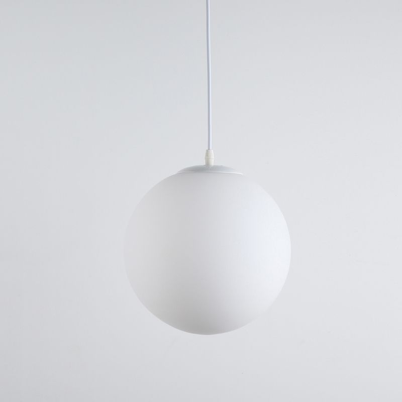 Ball Shape Hanging Light Fixture Glass Simple Hanging Pendant Light