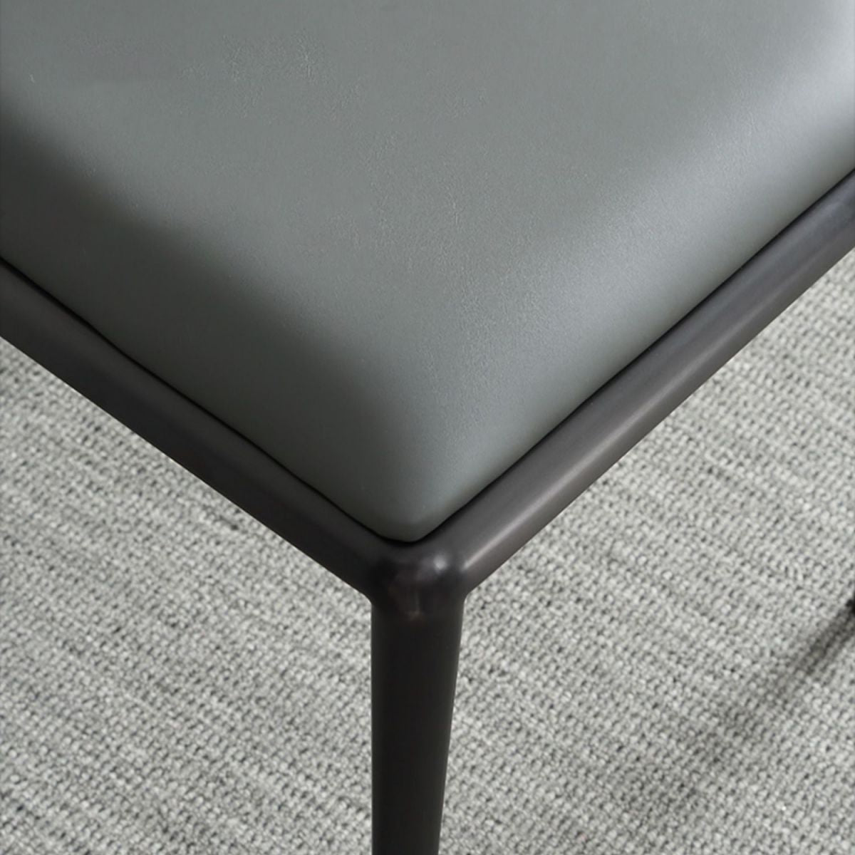 Upholstered Bar Stools Low Back Dining Stools with Metal Base