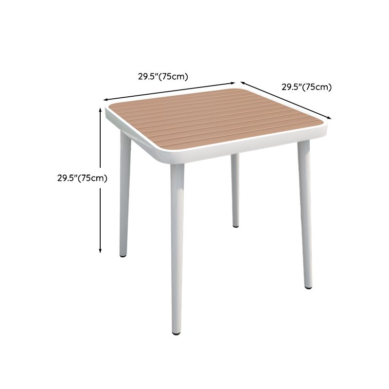 Modern Square Picnic Table Set 1/2/3 Pcs Manufactured Wood Picnic Set