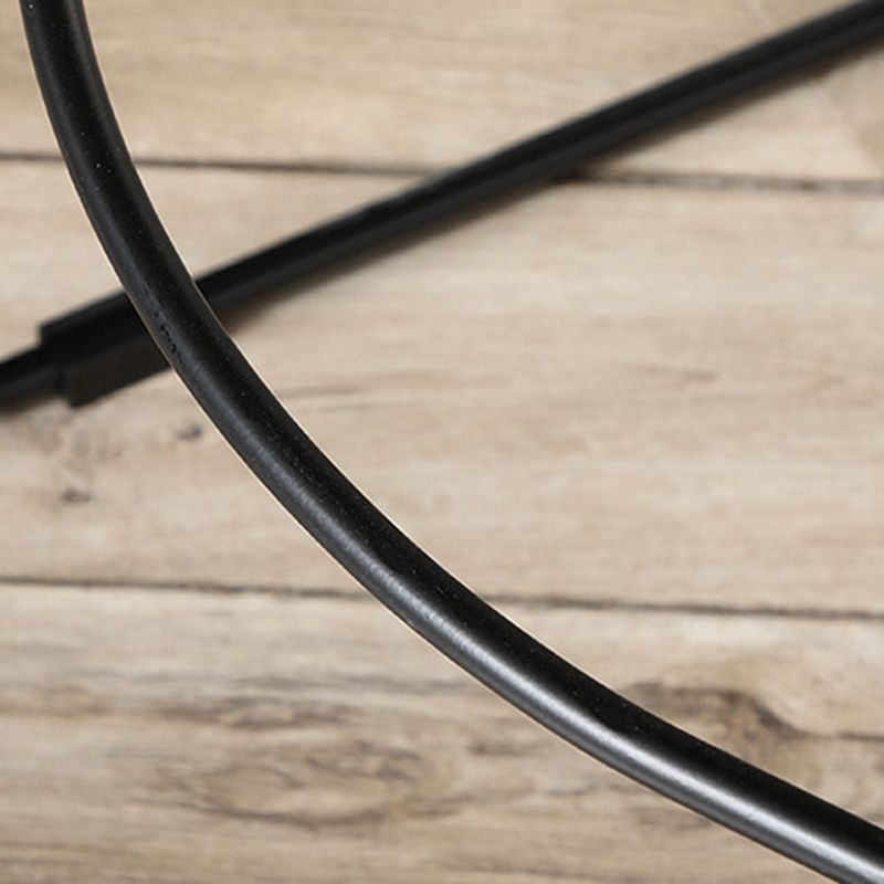 Industrial Faux Leather Bar Stools Metal Barstool in Black and Brown