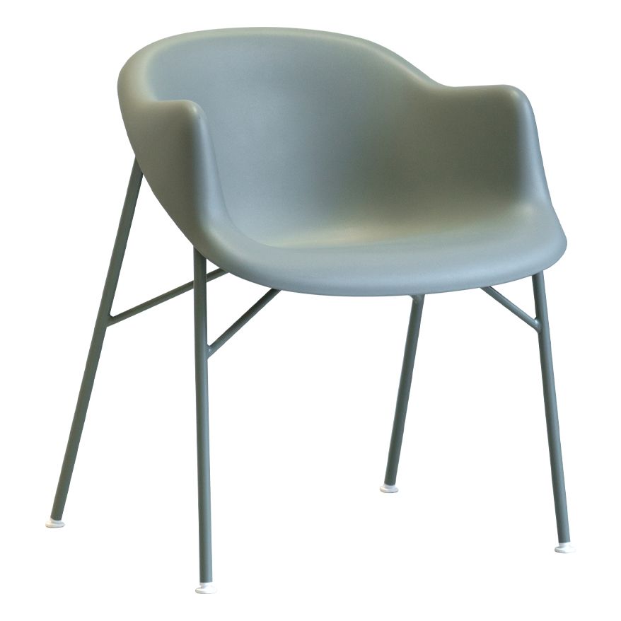 Fauteuil de salle à manger en plastique de Style scandinave, chaise simple à dossier solide pour usage domestique