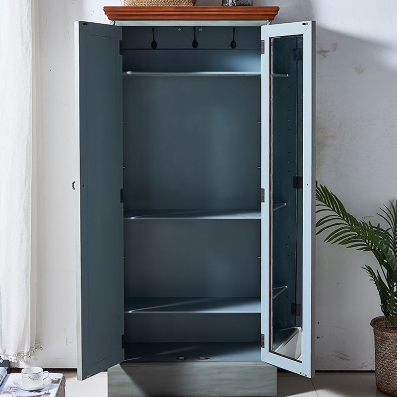 Coastal Storage Cabinet for Bedroom Matte Finish Birch Wood Cabinet