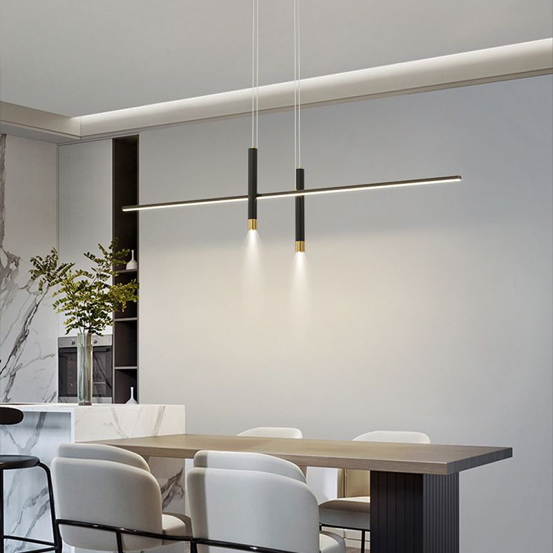 3-Lights Modern Style Island Pendants Metal Pendant Lights for Dining Room
