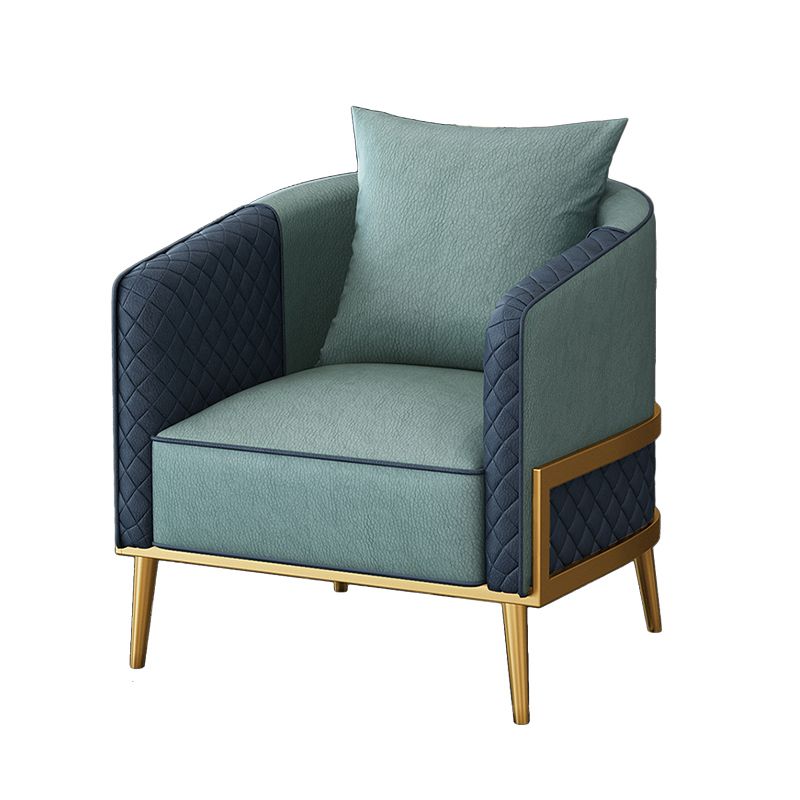 27.55" W x 29.52" H Faux Leather Sloped Arm Sofa Contemporary Standard Sofa