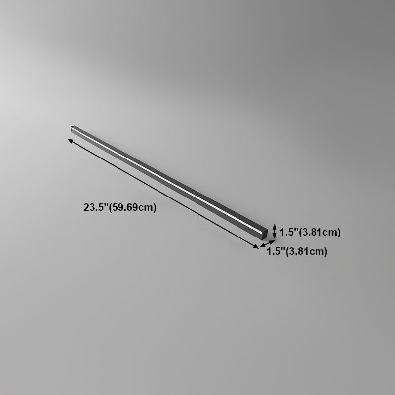 Lampade a parete lineare in stile moderno Idee di illuminazione da parete 1 in nero