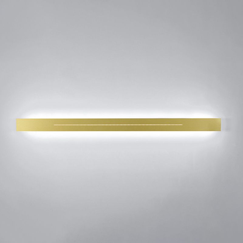 Metal Strip Shape Wall Light Minimalist 1 Light LED Wall Sconce for Aisle