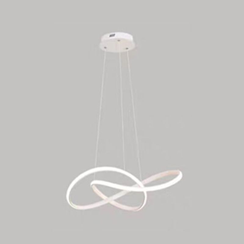 Nordic Linear Chandelier Single Light LED Chandelier Pendant for Living Room