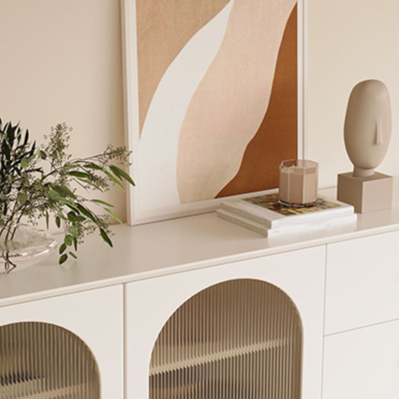 Modern Display Stand Wood Glass Doors Display Cabinet for Dining Room