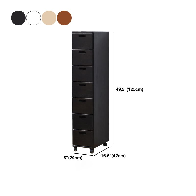 Solid Wood Rectangle Accent Chest with Drawers Chest 7.87" Long