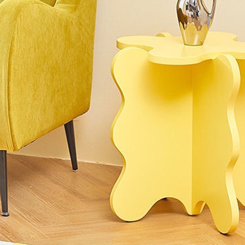 Nordic Wooden Abstract End Table Naturally Shaped Side Table