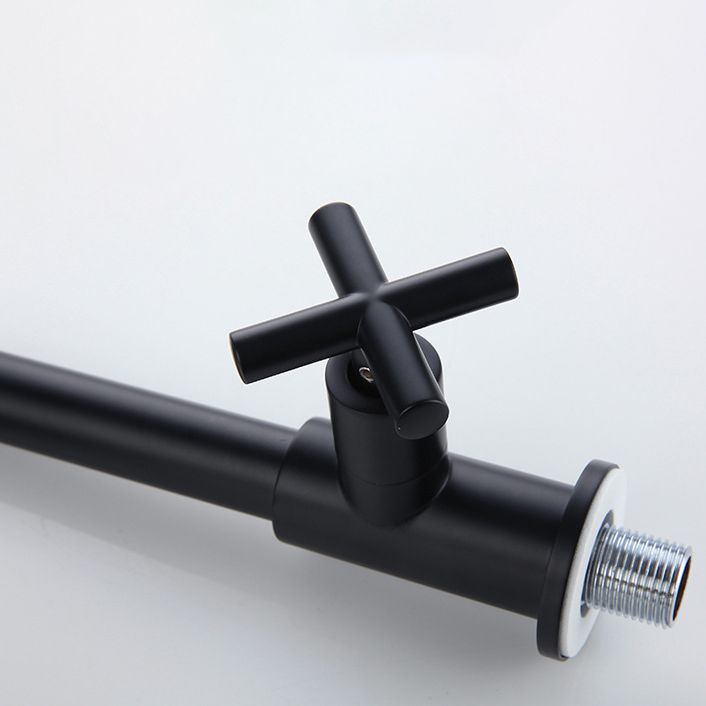 Wall Mounted Faucet Single Cross Handle Sink Faucet for Bathroom