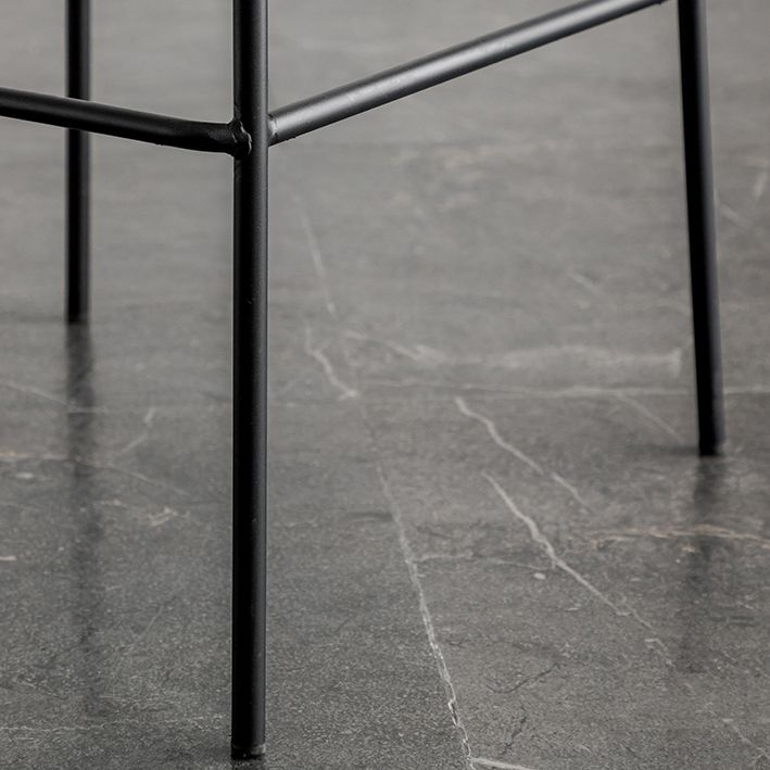 Industrial Armless Bar Stool Low Back Counter Bar Stool for Home