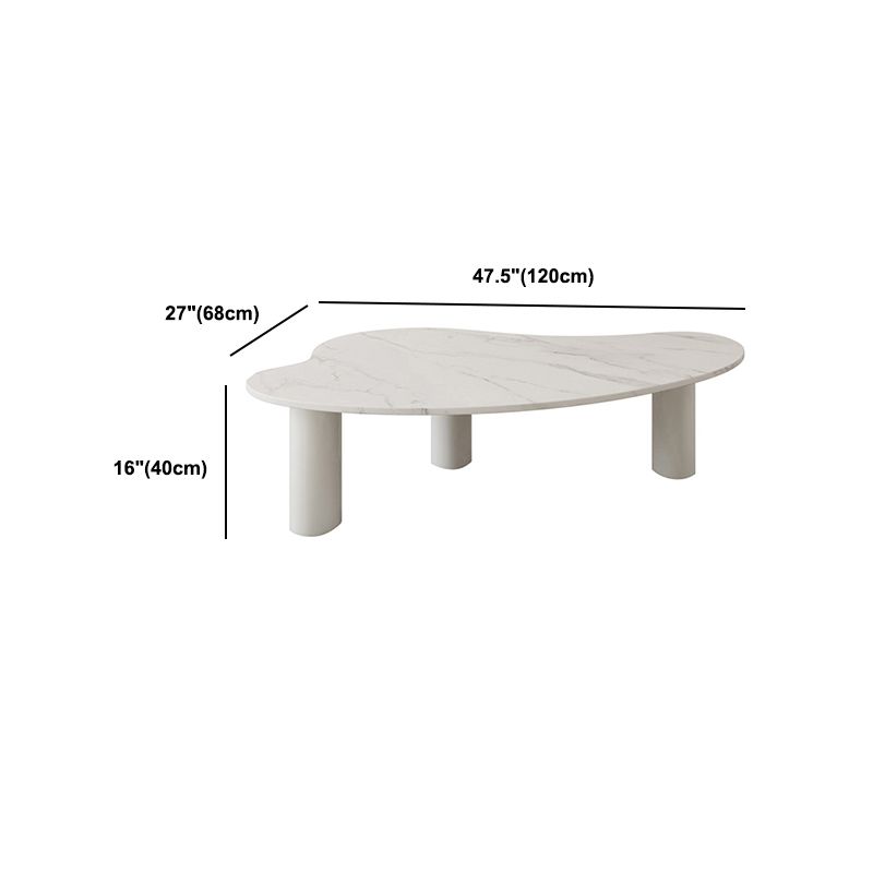 3 Legs Coffee Table Minimalist Slate Coffee Table for Living Room