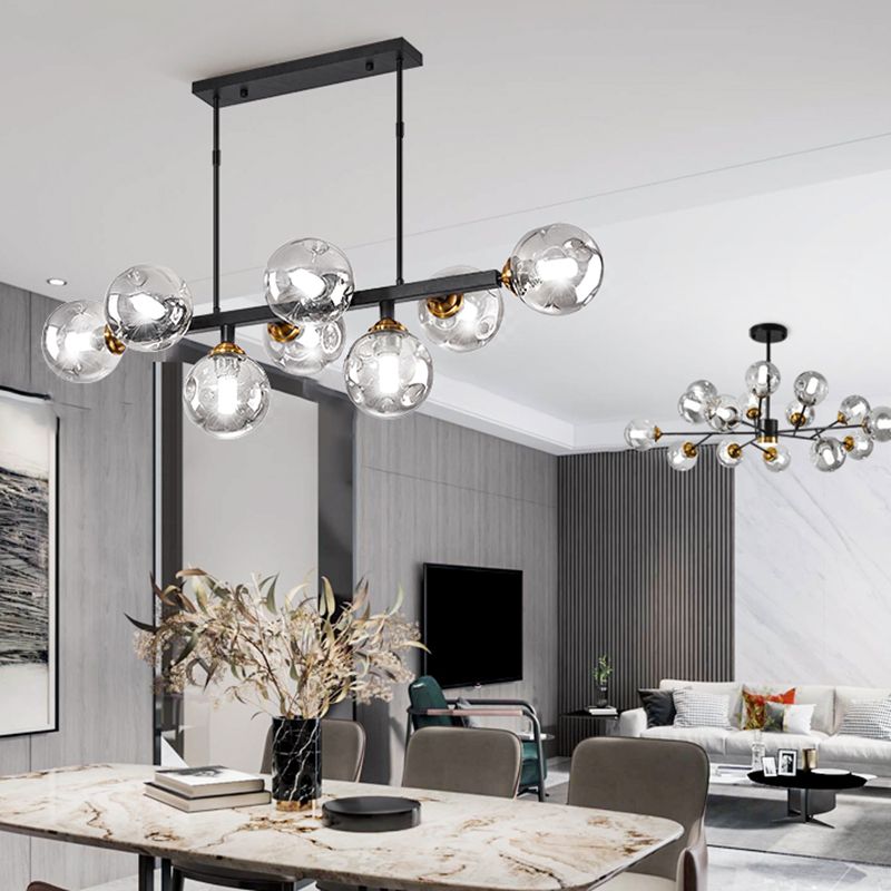 Sfera Sfolla di vetro di vetro di soffietto a mano Light Penderant Lighting for Restaurant