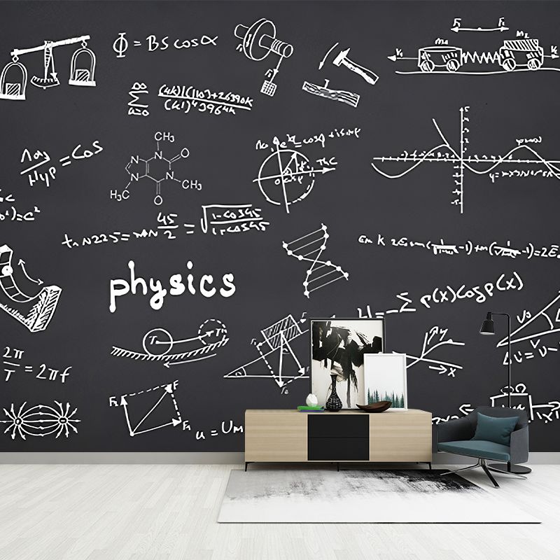 Simple Blackboard Mural Wallpaper for Coffee Shop Writing Wall Art, Personalized Size Available