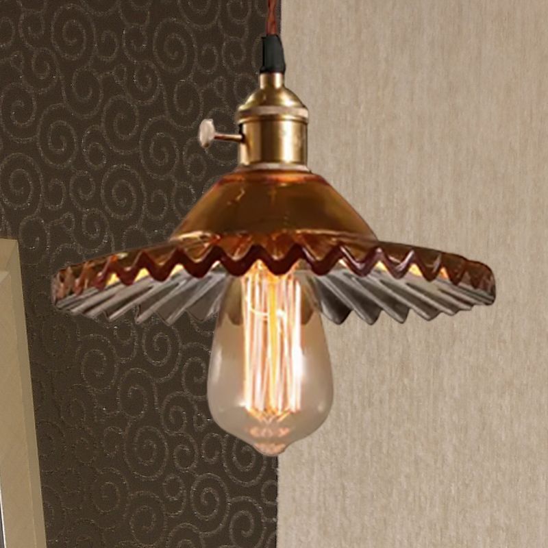 Messing 1-Licht hängende Deckenleuchte Industrie Industrielles Schwarz/Weiß-Grün-Glas-überbrochener Anhängerbeleuchtung für Esszimmer