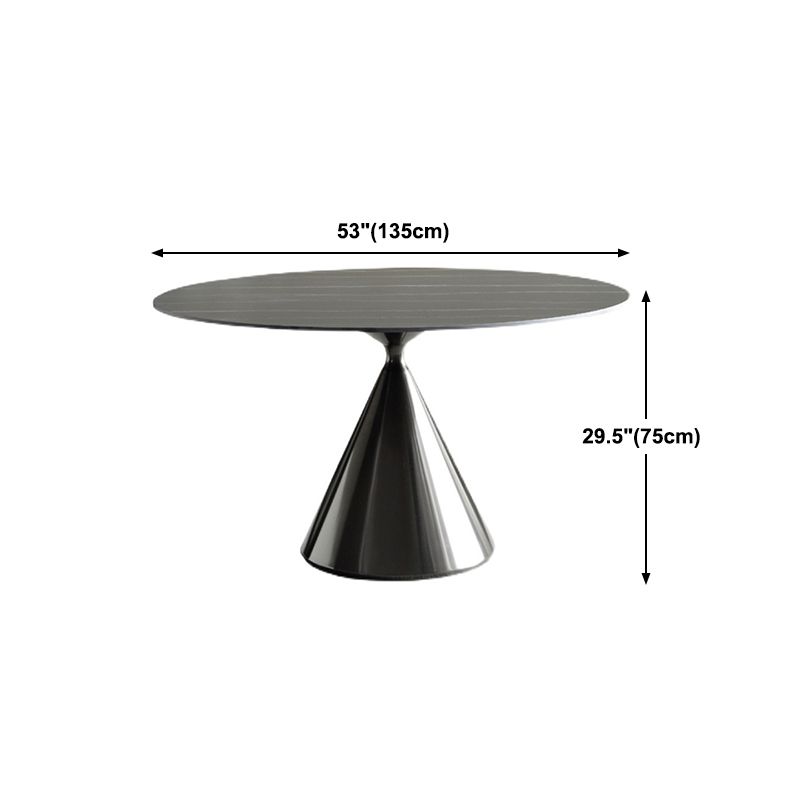 Stone Top Dining Table Modern Pedestal Dining Table for Home