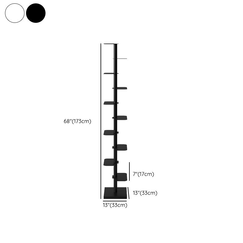 12" Wide Contemporary Shelf Bookcase Open Shelves Included Bookcase