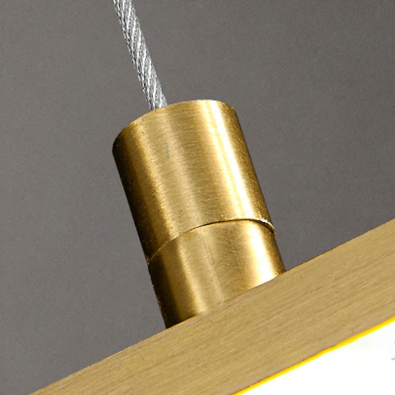 Contemporary Kitchen Pendant Lights Linear Island Pendant Lights Metal 2-Light