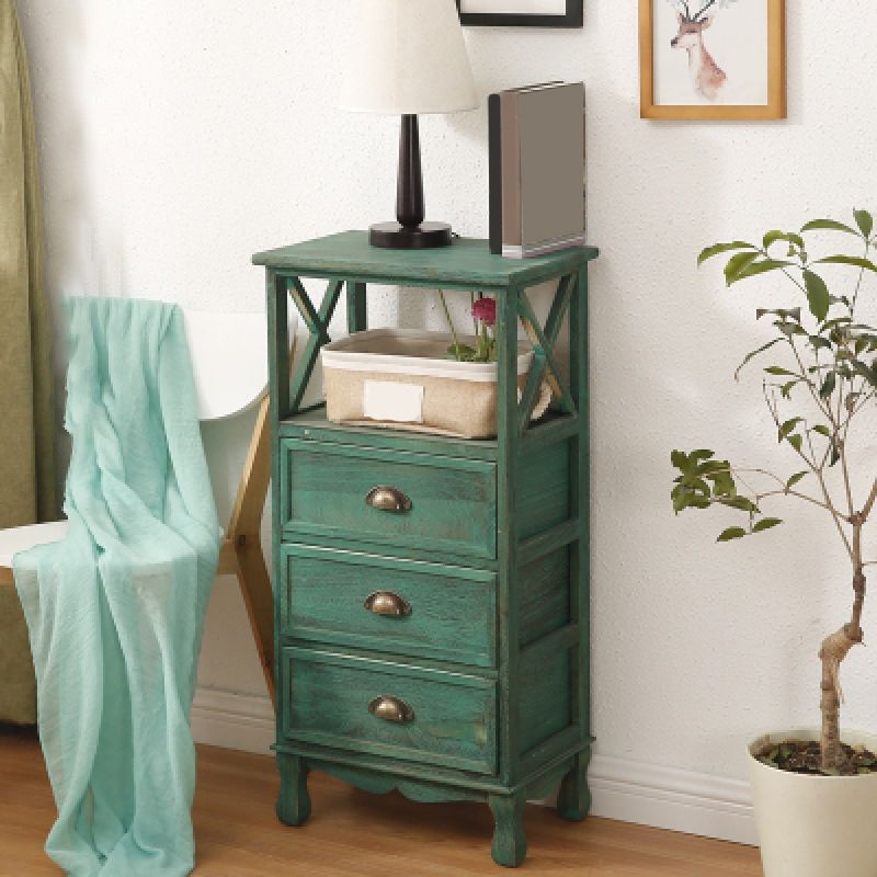17.71" L * 11.81" W Accent Cabinet 3/2/1 - Drawer and 1 - Door Chest