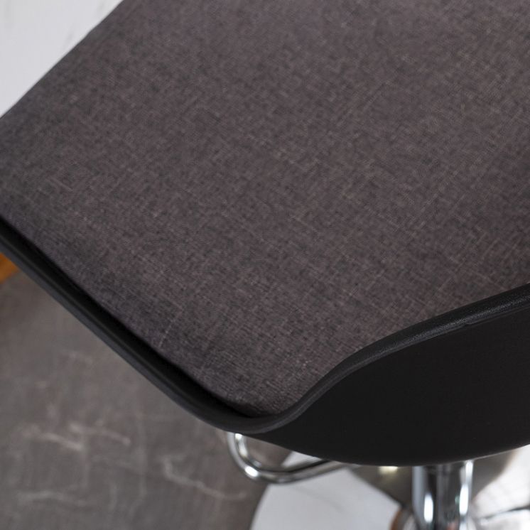 Industrial Fabric Bar Stools Swivel Adjustable Height Bar Stool with Footrest